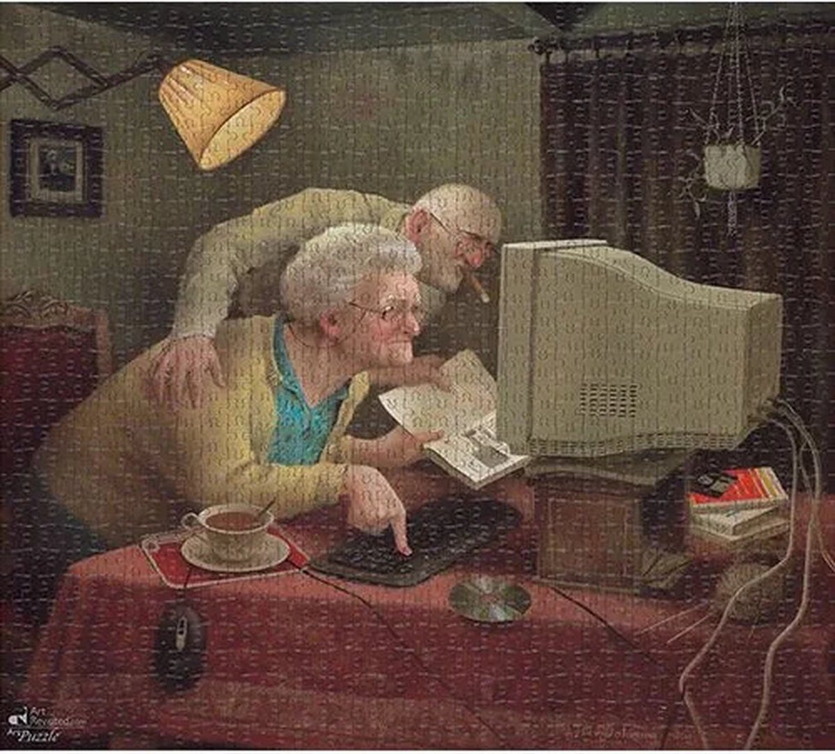 Rompecabezas de Marius van dokkum - avanzando con los tiempos - 1000 piezas