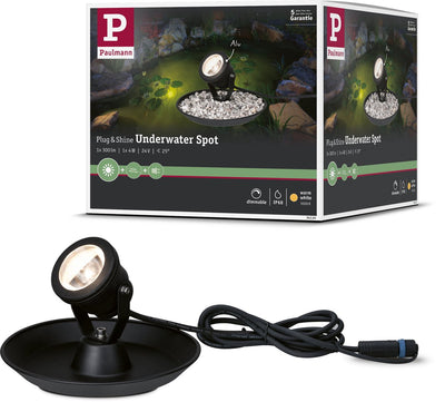 Paulmann plug shine LED spot pond lamp separate spot IP68 3000K 4W black