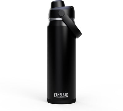 Botella para beber Camelbak thrive chug - 750 ml - acero inoxidable - con tapón de rosca - botella de agua aislante - negro