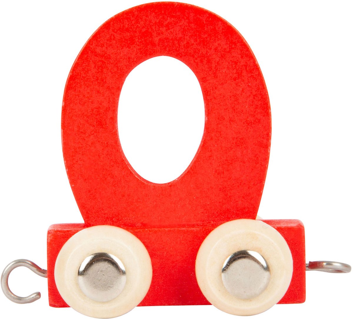 Piccole piede - Font in legno rosso - o - 12 pezzi