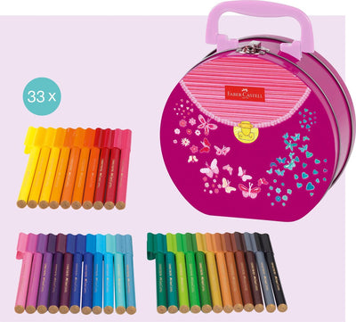 Rotulador faber-castell - conector - set de regalo - 33 piezas - fc-155537