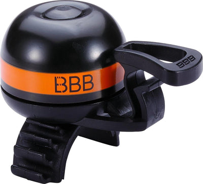 Campanello per bicicletta Bbb Cycling bbb-14 easyfit deluxe - ottone - tutti i diametri del manubrio - arancione