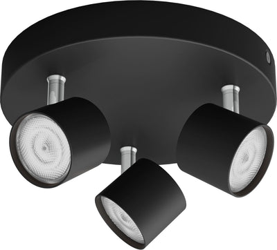 Philips LED Philips Star Foco de superficie - 3 luces - negro