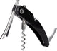 Vacuvin sacacorchos vacu vin single pull negro - cuchillo de camarero 3 en 1 - con cortacápsulas y abridor de botellas