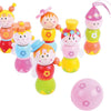 Bigjigs bowling in legno set principesse, 7dlg.