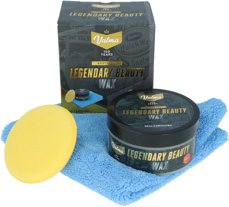 Valma legendaria cera beaty - con cera de carnauba - acabado brillante y protección - incl. paño aplicador de microfibra - 227g