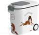 Contenitore per cibo Curver per cani - 35l - 12kg - 28x49x43cm - bianco grigio