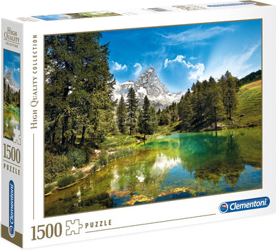 Clementoni - puzzle - 1500 pieces - blue lake - puzzle for adults - high quality collection