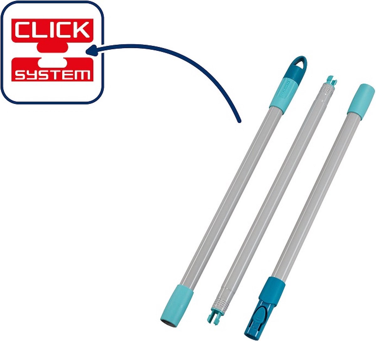 Sistema a clic in 3 pezzi Leifheit 89026 in acciaio per tergipavimento professionale o combinato nuovo
