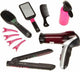 Klein Toys Braun Satin Hair 7 mega set da parrucchiere giocattolo - incl. accessori - nero - rosa
