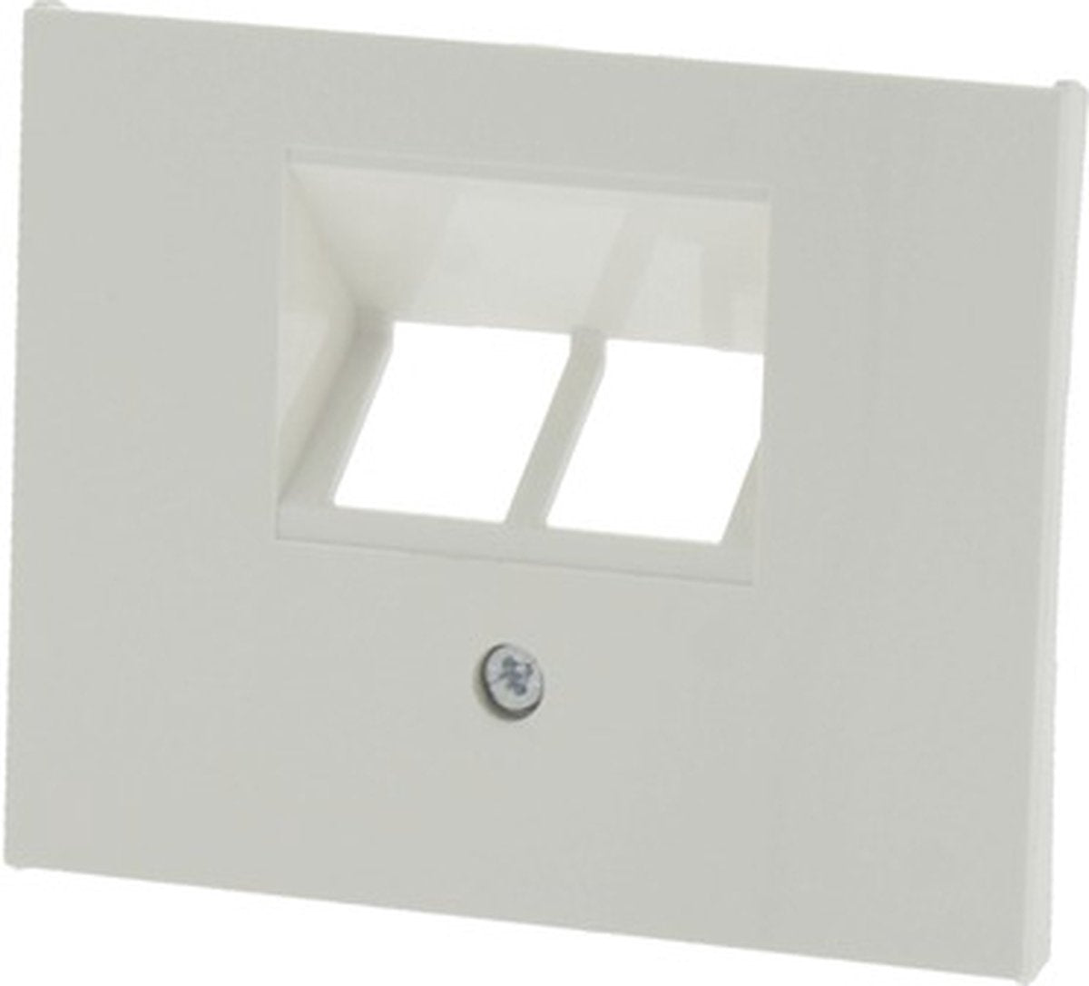 La placa de cubierta Berker k1 es de 2x 8 pines de color blanco polar