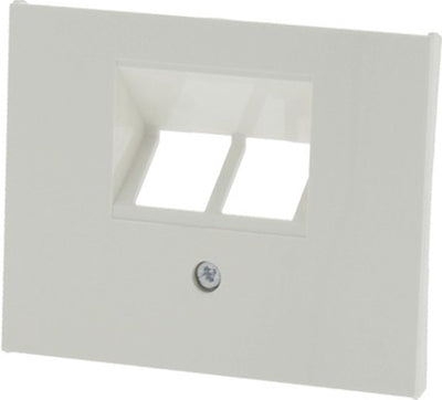Berker k1 afdekplaat isdn 2x 8-polig polar wit