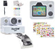 Lexibook starcam® print classic, paquete de cámara con impresora instantánea, tarjeta SD y set de personalización de fotografías