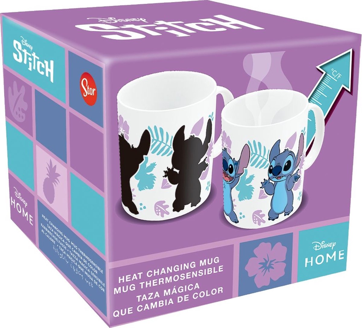Stor lilo stitch heat change mok beker stitch 325 ml cups mok bekers