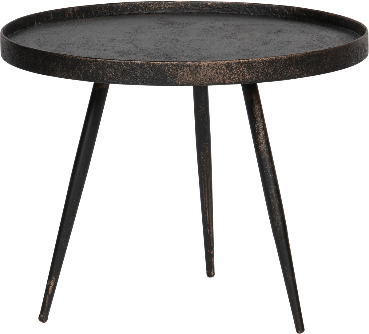 Woood bounds bijzettafel l - metaal - antique goud - 44x58x58