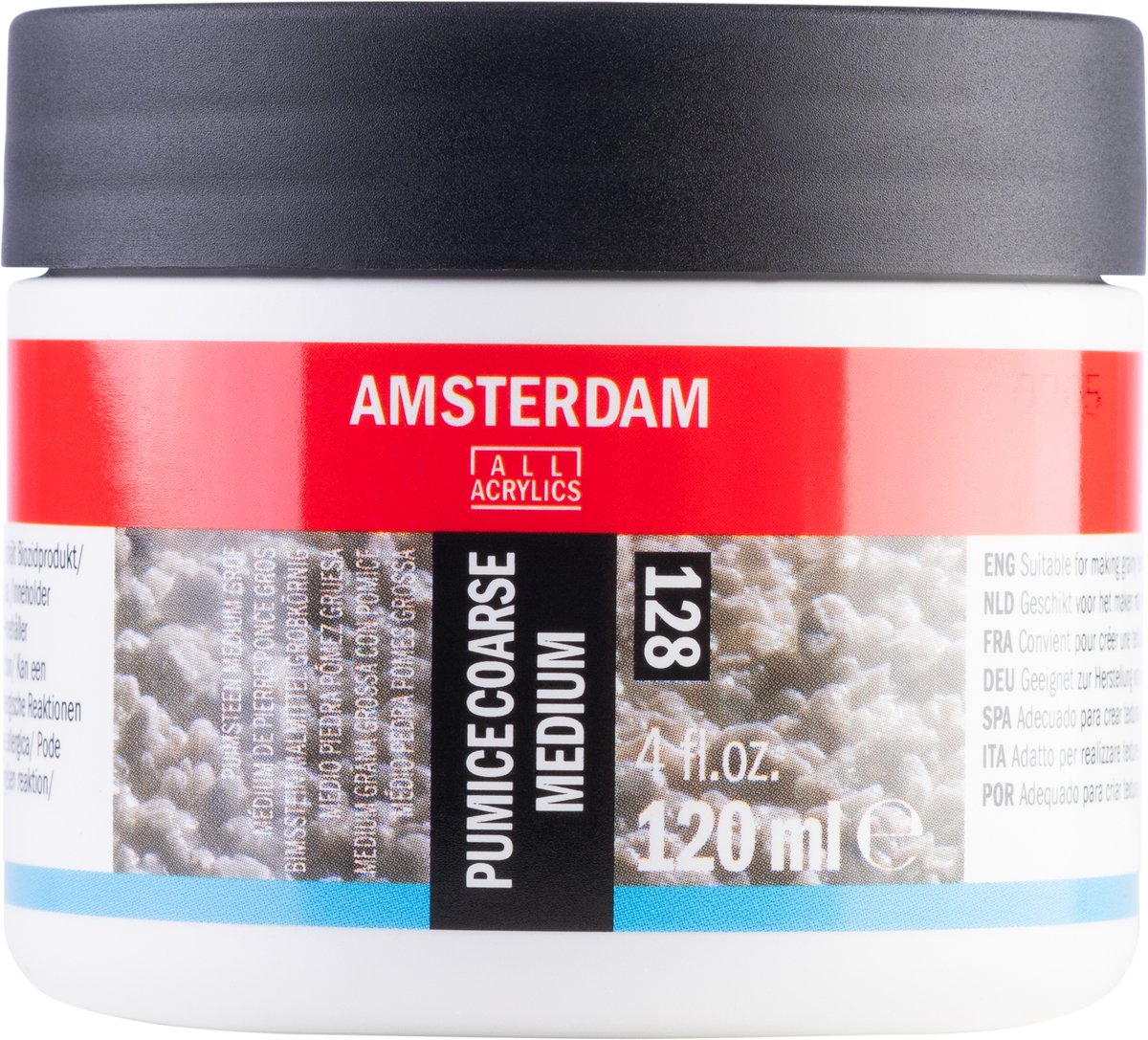 Amsterdam pumice stone medium coarse 128 | mini 120 ml