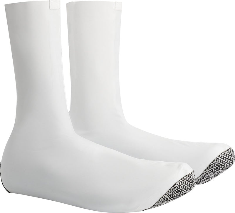 Bbb cycling raceflex zipperless overschoenen - aerodynamisch, winddicht en waterdicht - overschoenen wielrennen - wit - maat 41 42 - bws-29
