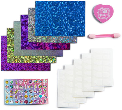 Cool Maker Go Glam - Juego de uñas con 6 hojas de purpurina y pegatinas para uñas para 5 juguetes artesanales de manicura DIY