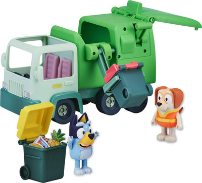 Moose toys bluey vuilniswagen met speelfiguren