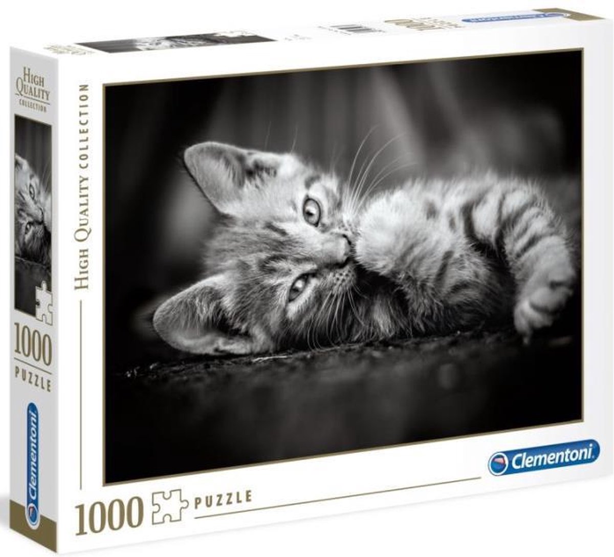 Clementoni - puzzel - 1000 stukjes - kitty - puzzel voor volwassenen - high quality collection