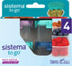Sistema to go mini contenitori portaoggetti - set da 4 pezzi - 6x6x4 cm