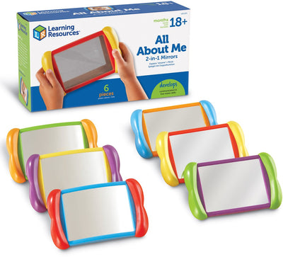 Risorse di apprendimento tutto su di me Specchi 2 in 1 - 2+