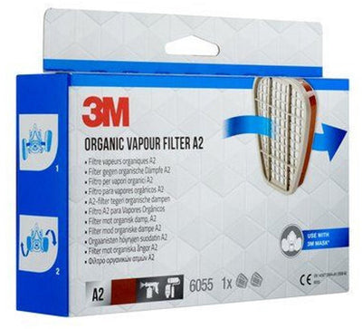 Filtro gas 3m a2 tipo 6055, 2 pezzi