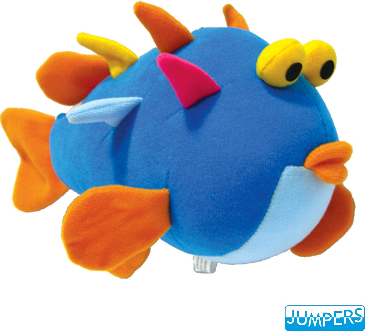 Animale traballante dei saltatori in primavera - pesce palla