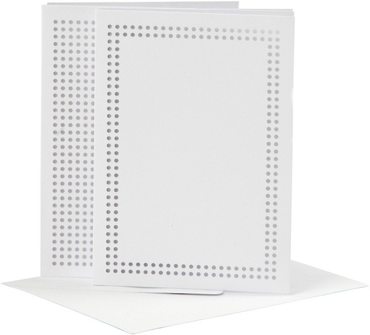 Creativ Company cards to embroider white, set of 6