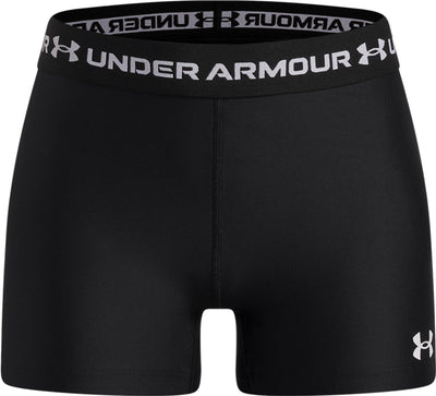 Pantaloni sportivi per ragazze Under Armour Heatgear Shorty-BLK - neri - bianchi