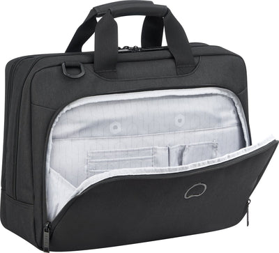 Borsa a tracolla Delsey Esplanade - scomparto per laptop da 15,6 pollici - nera