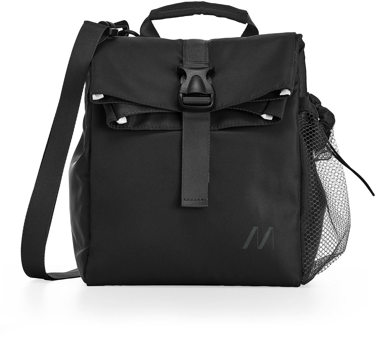 Borsa termica Muitomas 15 litri - isolamento termico - uno scomparto centrale - tasca laterale per bottiglia - tracolla regolabile - nera
