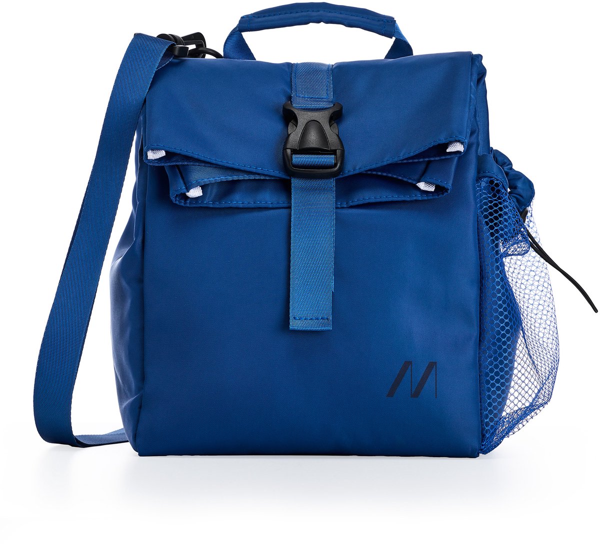 Borsa termica Muitomas 15 litri - isolamento termico - uno scomparto centrale - tasca laterale per bottiglia - tracolla regolabile - blu