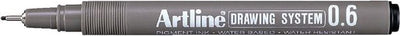 Artline tekenpen technische 0,6mm zwart - etui a