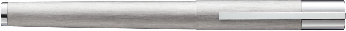 Penna stilografica Lamy scala argento - penna stilografica in acciaio inossidabile spazzolato, impugnatura e clip cromate lucide - pennino misura M - design elegante e minimalista - incl. cartuccia d'inchiostro t 10 blu - destrorsa