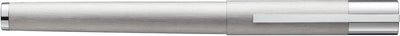Pluma estilográfica Lamy scala silver - pluma estilográfica de acero inoxidable cepillado empuñadura y clip cromados de alto brillo - tamaño de plumín m - diseño elegante y minimalista - incl. cartucho de tinta t 10 azul - diestro
