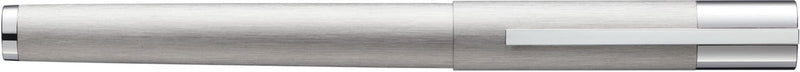Pluma estilográfica Lamy scala silver - pluma estilográfica de acero inoxidable cepillado empuñadura y clip cromados de alto brillo - tamaño de plumín m - diseño elegante y minimalista - incl. cartucho de tinta t 10 azul - diestro