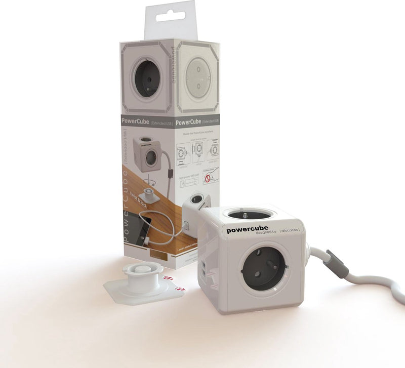 Allocacoc powercube esteso usb fr; grigio