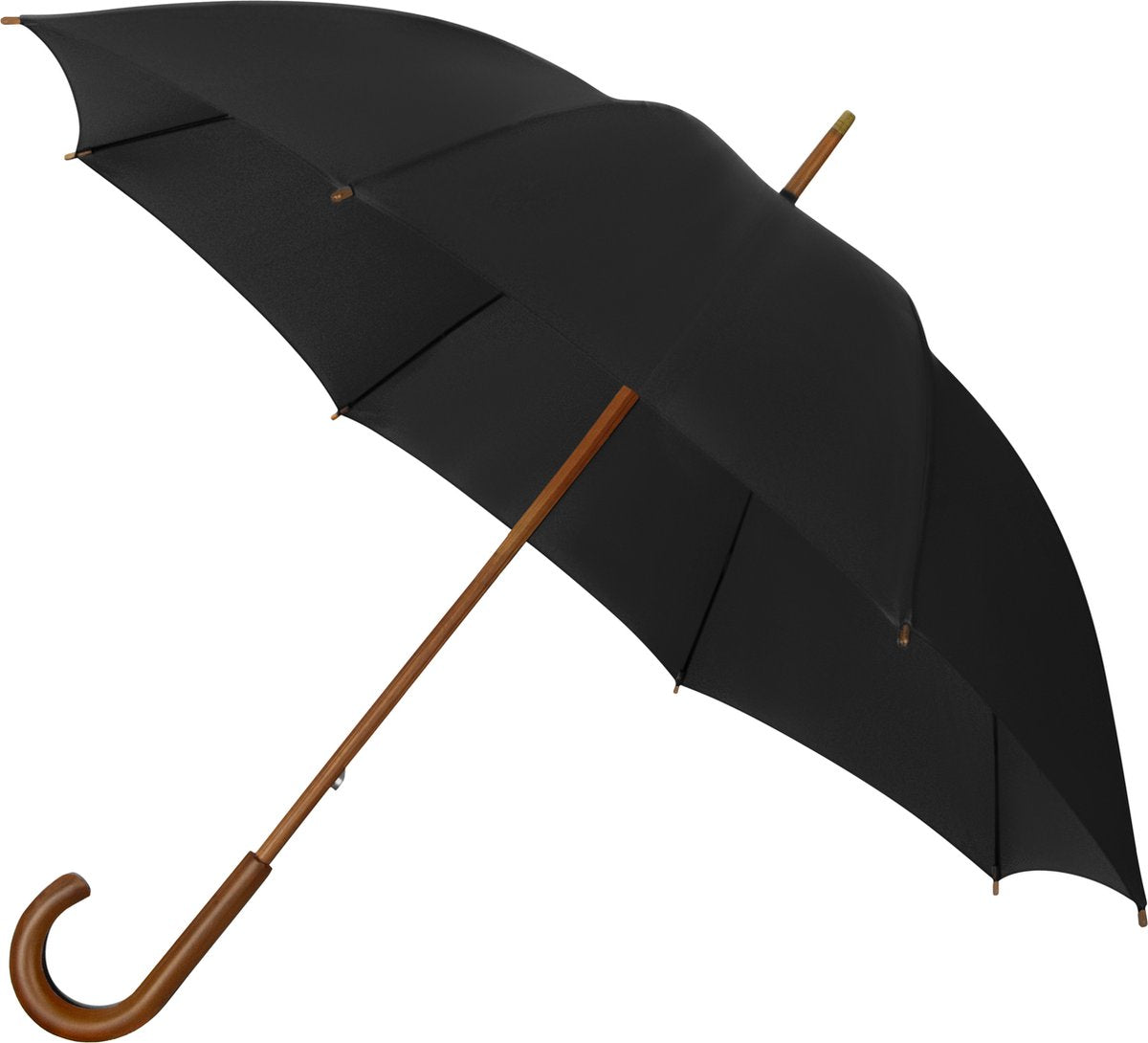 Impliva eco - paraguas - resistente al viento - ø 102 cm - negro