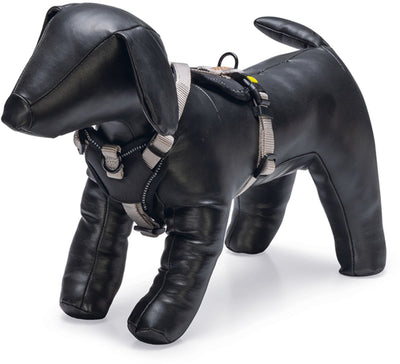 Pettorina a Y Beeztees parinca premium - pettorina per cani - nylon - grigio chiaro - 37- 40 cm x 15 mm
