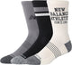 New balance active graphic crew socks 3 pack unisex sports socks - assorted