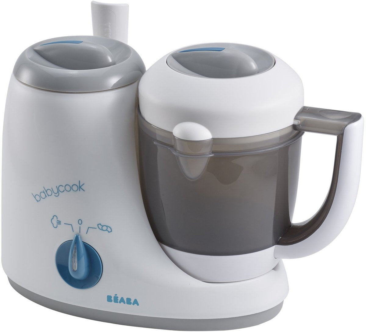 Béaba babycook original® - frullatore a vapore 4 in 1 - preparatore di pappe - grigio bianco - 800 ml - robot da cucina