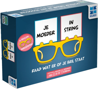 Megableu your mother in a thong - hilarious party game - board game for teenagers and adults - 2-6 players - with crazy glasses