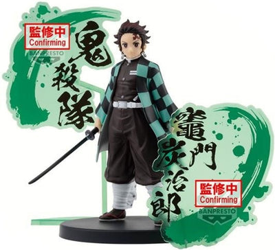 Banpresto co., ltd. demon slayer: kimetsu no yaiba - figura ex - estatua de tanjiro kamado 15cm