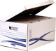 Fellowes Bankers Box, maxi scatola portaoggetti con chiusura ribaltabile basic - A4 - 5pz - Certificato FSC