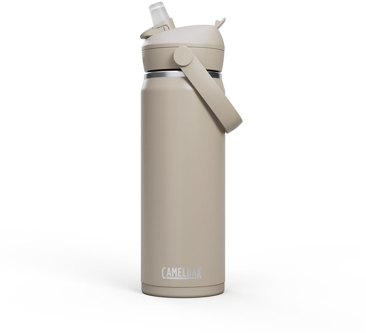 Borraccia Camelbak Thrive Flip con cannuccia - 600 ml - acciaio inossidabile - con cannuccia - borraccia isolante - beige