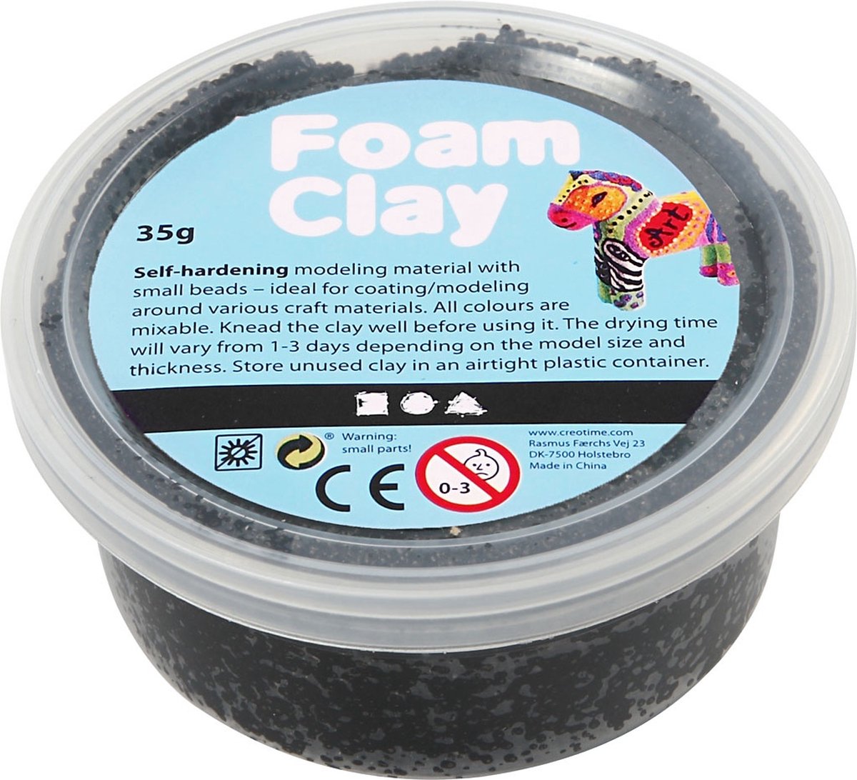 Foam clay - black, 35gr.