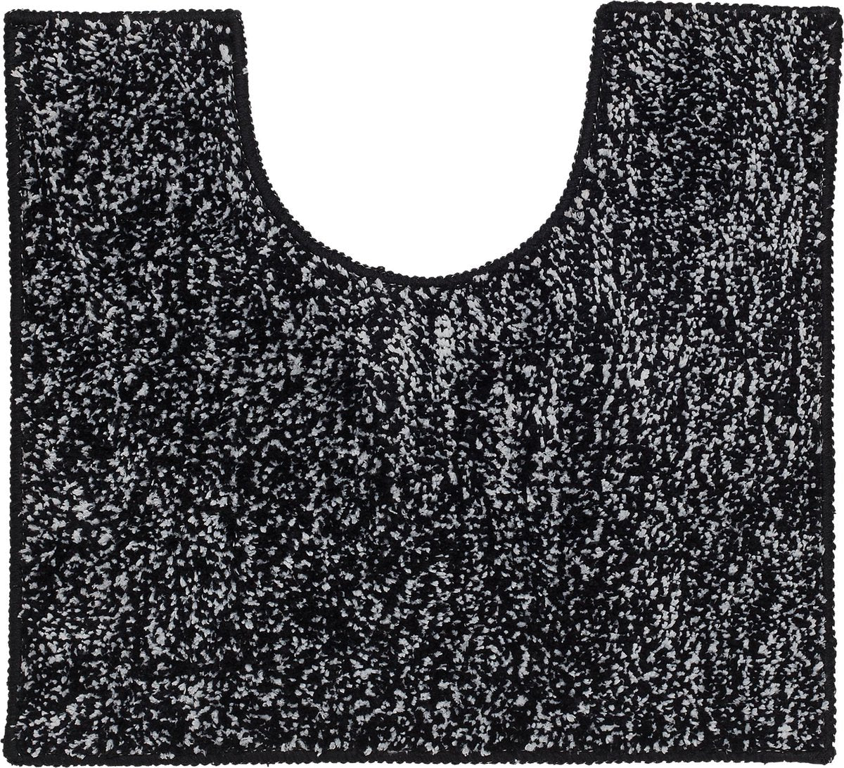 Sealskin speckles toiletmat 45x50 cm - 100% gerecycled polyester - zwart