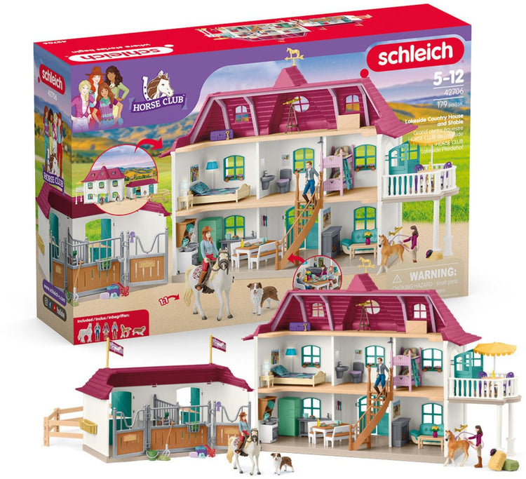 Schleich horse club - lakeside landhuis en -stal - 42706