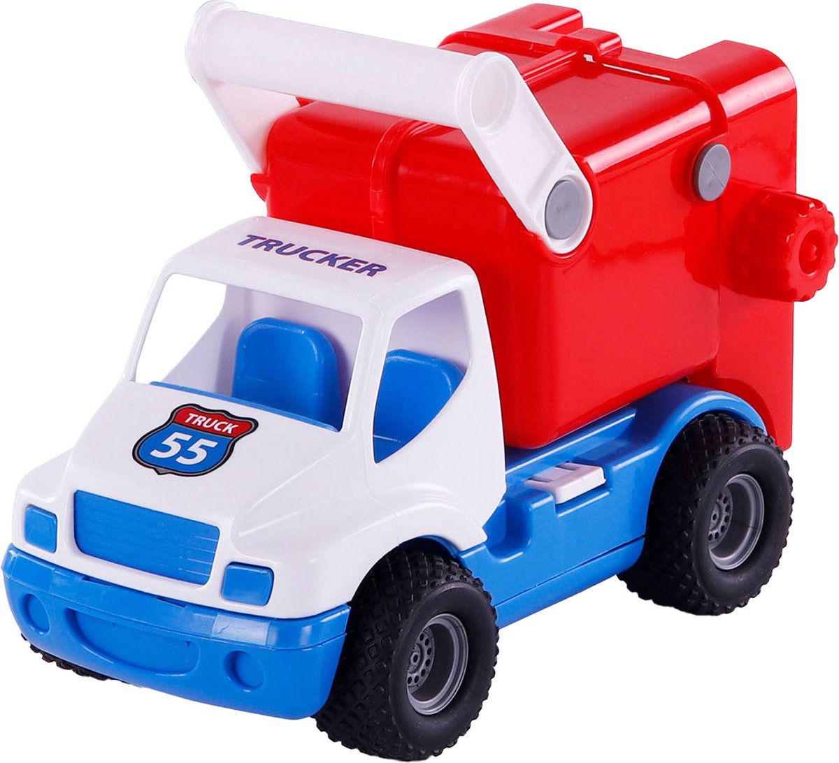 Cavallino Toys Cavallino Garbage Truck con pneumatici in gomma, 29 cm